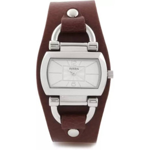 Correa de reloj Fossil BQ1117 Cuero Marrón 10mm